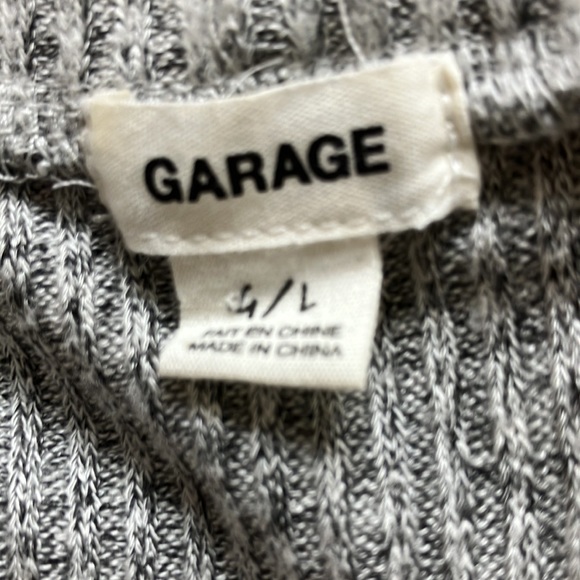 Garage Mock Neck Dress Light Grey Size L - Picture 5 of 6